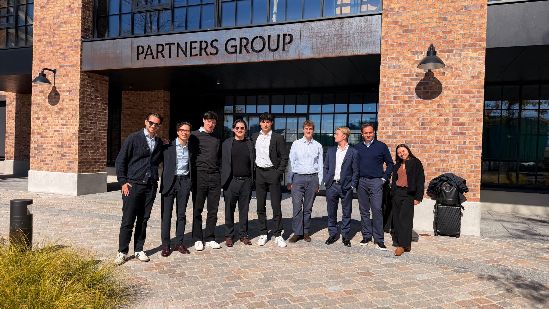 Group photo at Partners Group in Baar